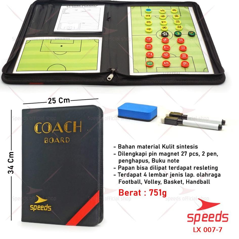 Pasti Murah SPEEDS Papan Strategi Taktik Pelatih Basket BasketBall Volleyball Coach Board Magnetic 007-7