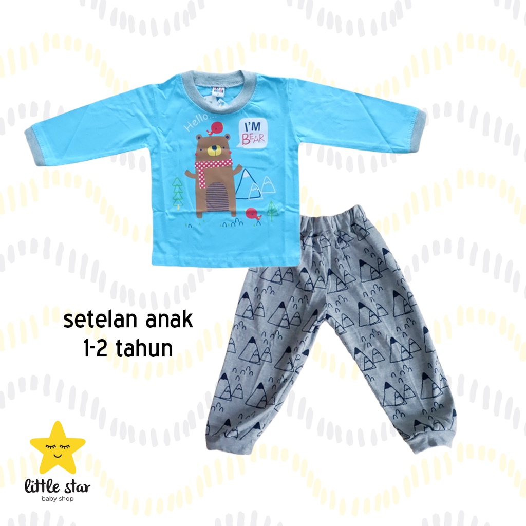 Kid Moda Piyama Anak | Setelan Panjang Anak | Baju Tidur Anak