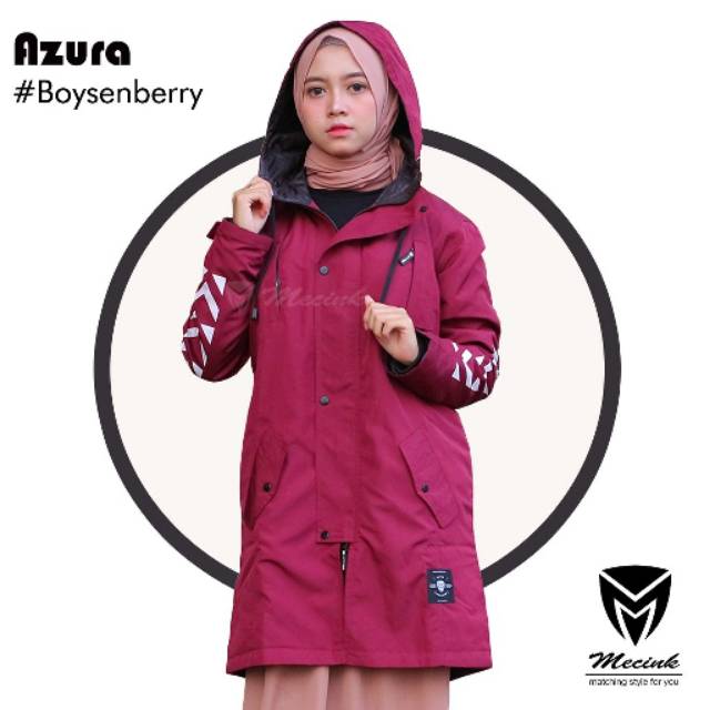MECINK AZURA BOYSENBERRY JAKET WANITA JAKET MUSLIMAH HIJACKET HIJAKET