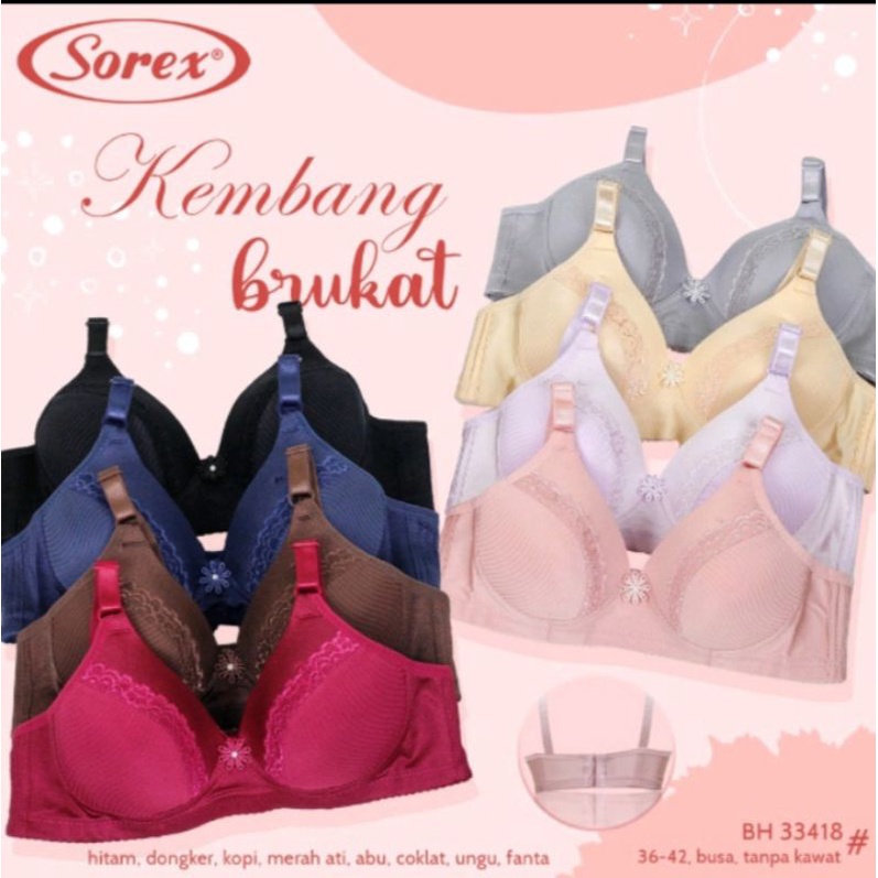 BRA SOREX 33418 TANPA KAWAT BUSA TIPIS