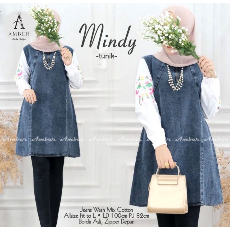 ATASAN JEANS WANITA 2022  MODERN  BAJU JEANS PEREMPUAN KEKINIAN TUNIK  DEWASA   TERMURAH TERBARU LEN