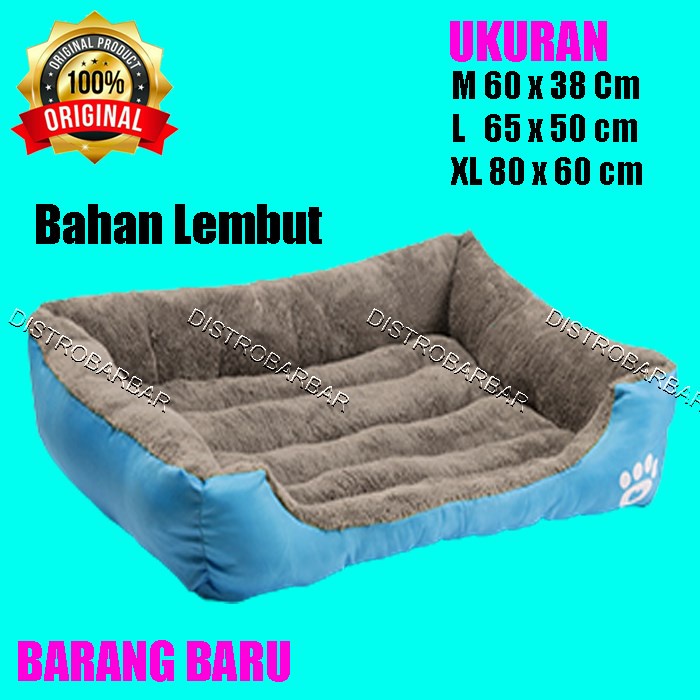 Tempat Tidur Anjing Kucing  Size 58 x 43 x 11 cm - Gray