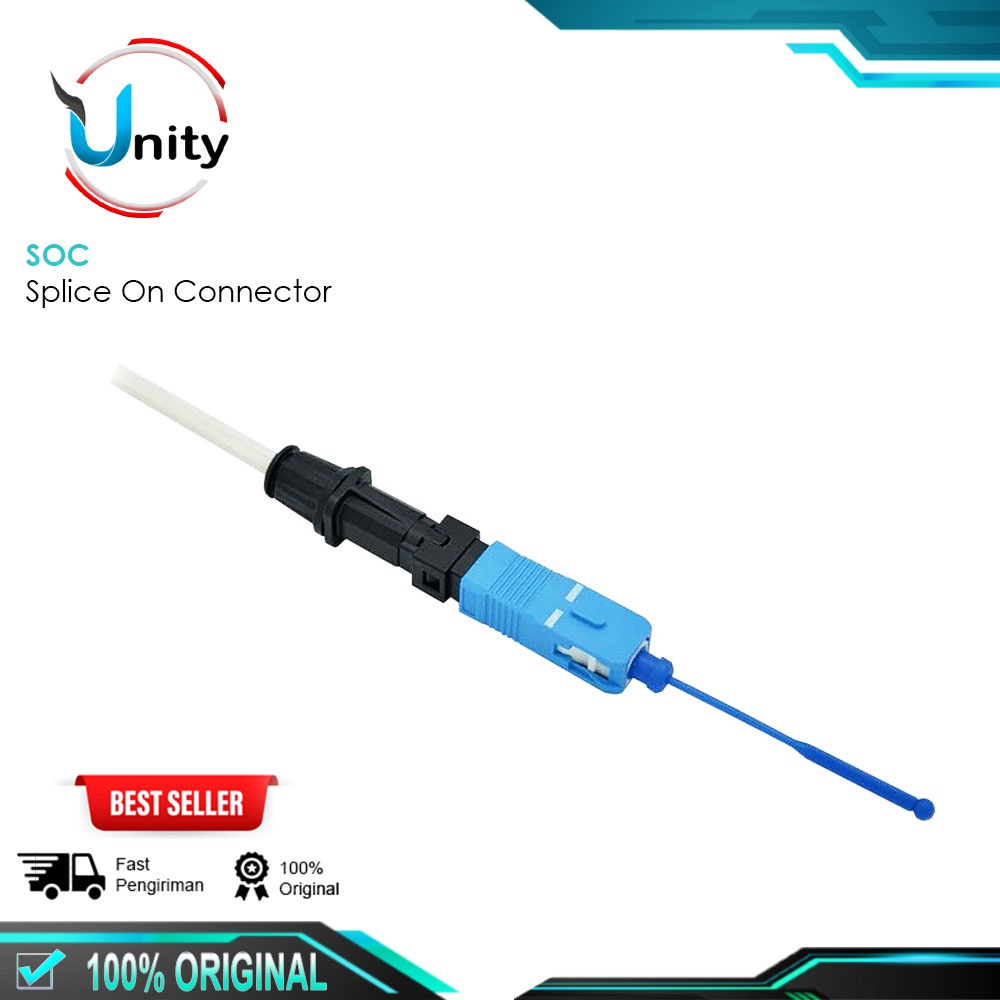 SOC SC UPC Splice On Connector SOC Connector Fiber Optik SC Konektor Fiber Optic