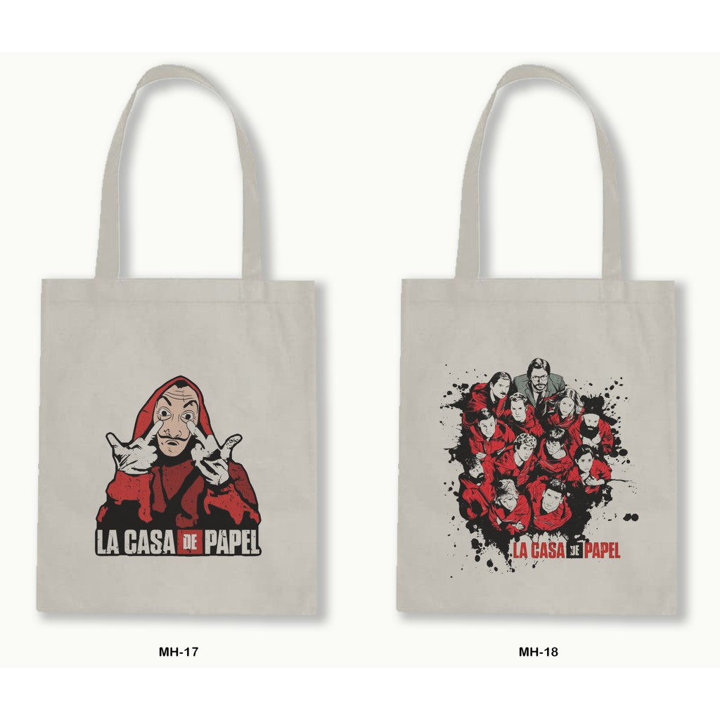 TOTE BAG BLACU 30X40-MONEY HEIST-02