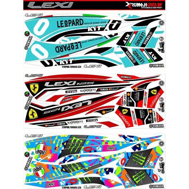 Sticker/Striping Variasi Motor Yamaha Lexi 125 #003
