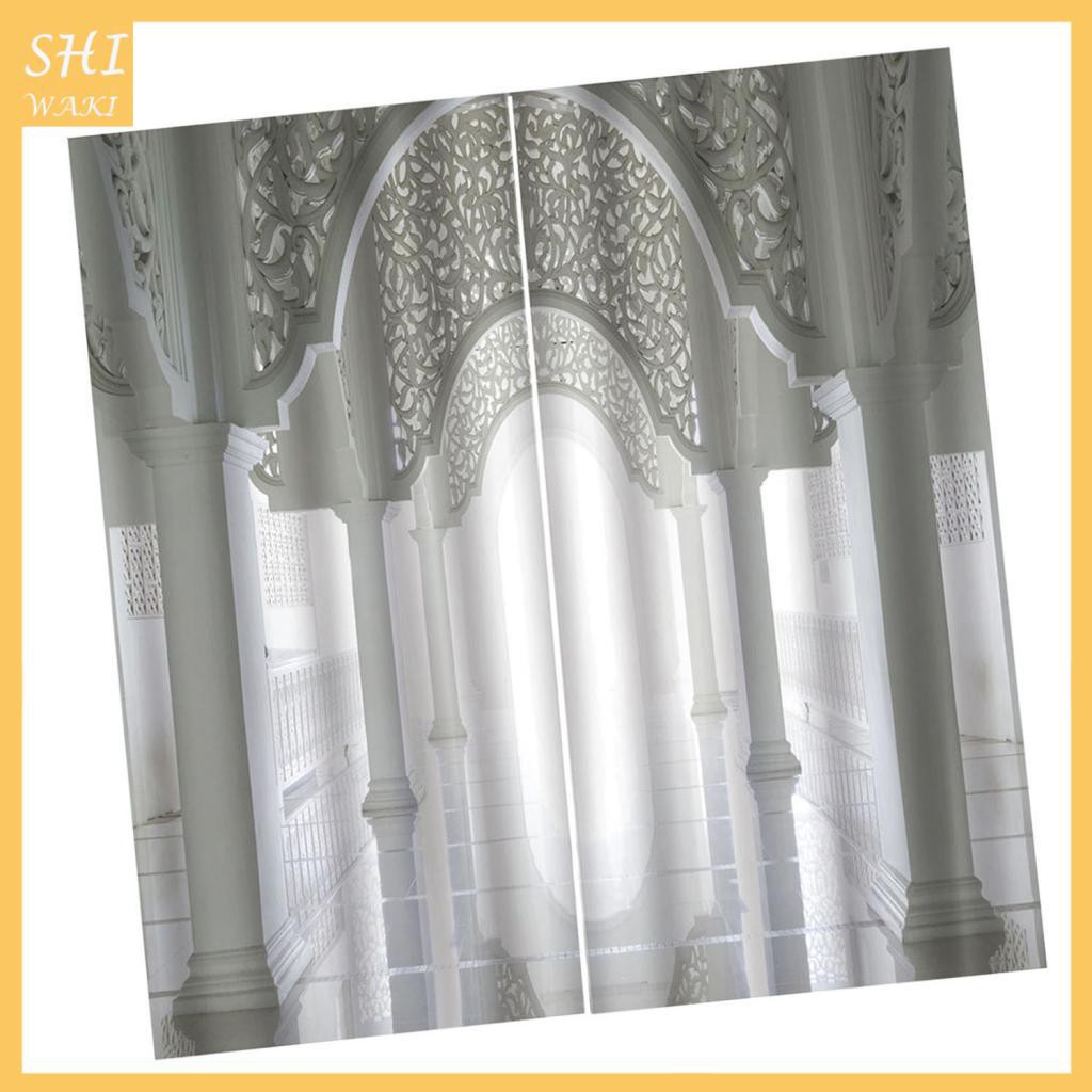 In Stock Landscape 3D Curtains Window Decor Curtain Drapes For Living Room Waterpoof Shopee Indonesia