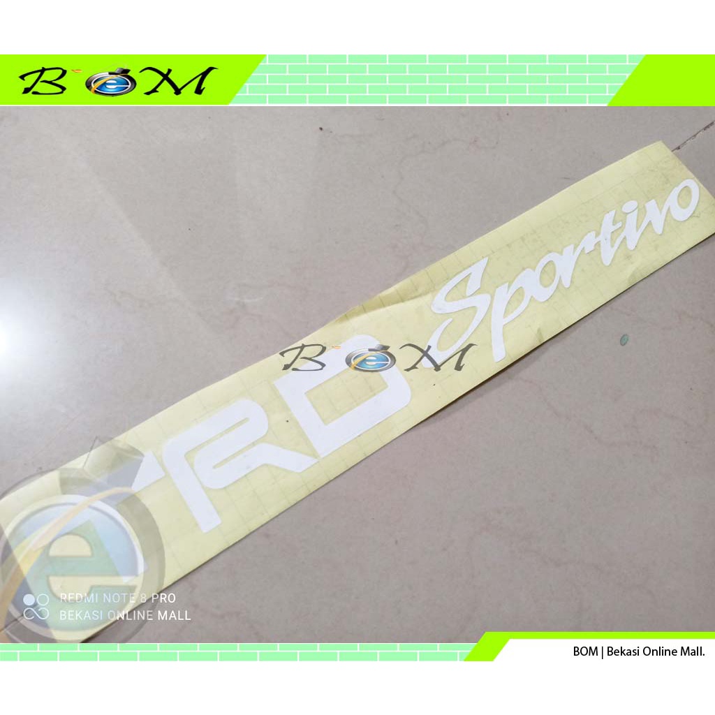 Striping Stiker Sticker Cutting TRD Sportivo putih terios rush pintu