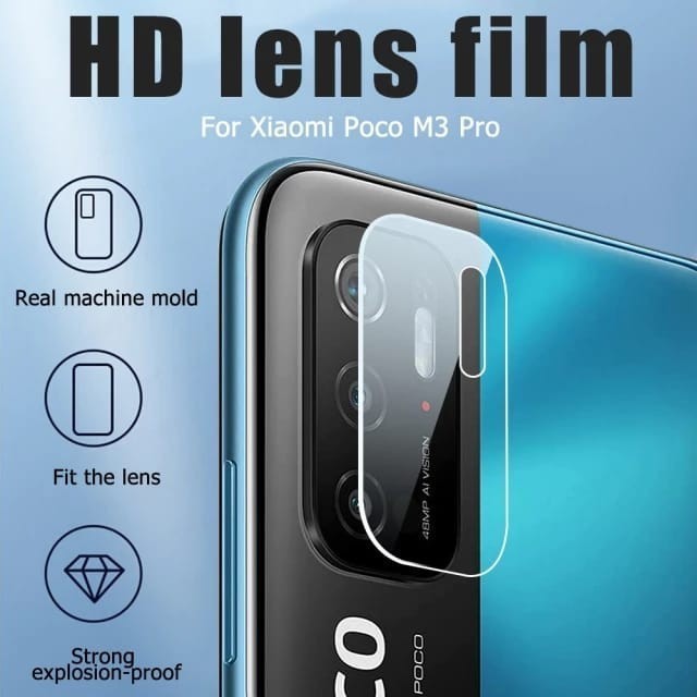 Xiaomi Poco M3 Pro Tempered Glass Camera Anti Gores Kamera Bening