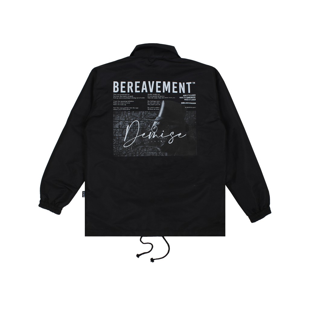 Jaket Coach Bereavement Jacket Coach Pria - Co Nf Black | Jaket Parasut | Coach Smith jacket