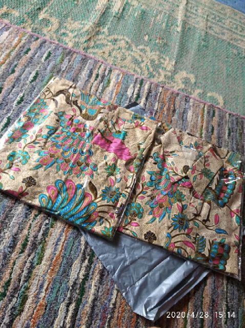 Couple Batik Khan - Atasan Batik  Dewasa Anak Merak Soft Sarimbit Keluarga Blouse