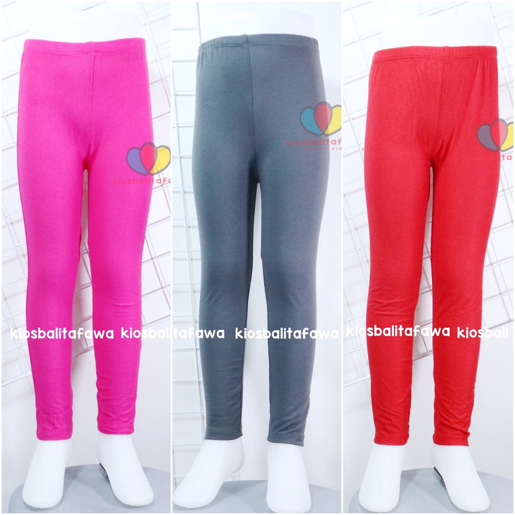 Legging Polos 5-7 Tahun / Leging Anak Leging Polos Murah Bahan Kaos Adem Harian Celana Ketat Dalaman