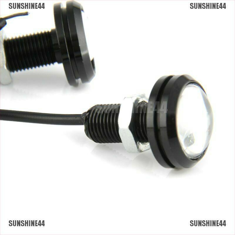 (Sunshine44) 2pcs Lampu Led Eagle Eye Dc 12v 5w Warna Putih Untuk Drl Mobil