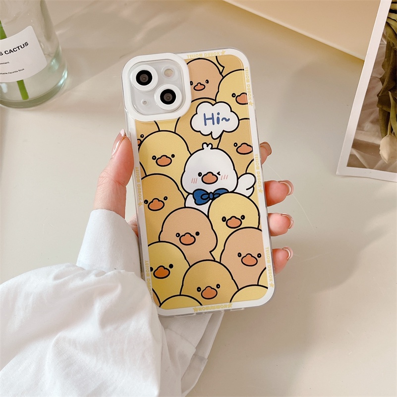 Soft Case TPU Motif Bebek Kuning Untuk Xiaomi Redmi Note 11 11s 10s 9 8 Pro 10A 10C 10 9A 9C 9T Mi 11 Lite 11T Pro Poco F3 X3 NFC Pro