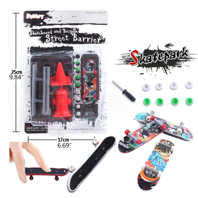 Mary Kids Mini Scooter/Fingerboard Set Rintangan Set Untuk Hadiah Ulang Tahun Anak Laki-Laki/Perempuan Untuk Anak-Anak 6-8 Untuk Kreatif Meringankan Bor