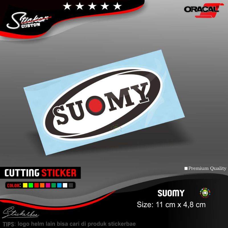 stiker helm  suomy stiker logo helm suomy cutting stiker suomy