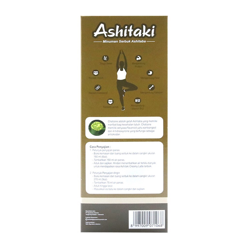 Ashitaki Creamy Latte Cokelat 120gr (5x24) - Ekstrak Ashitaba