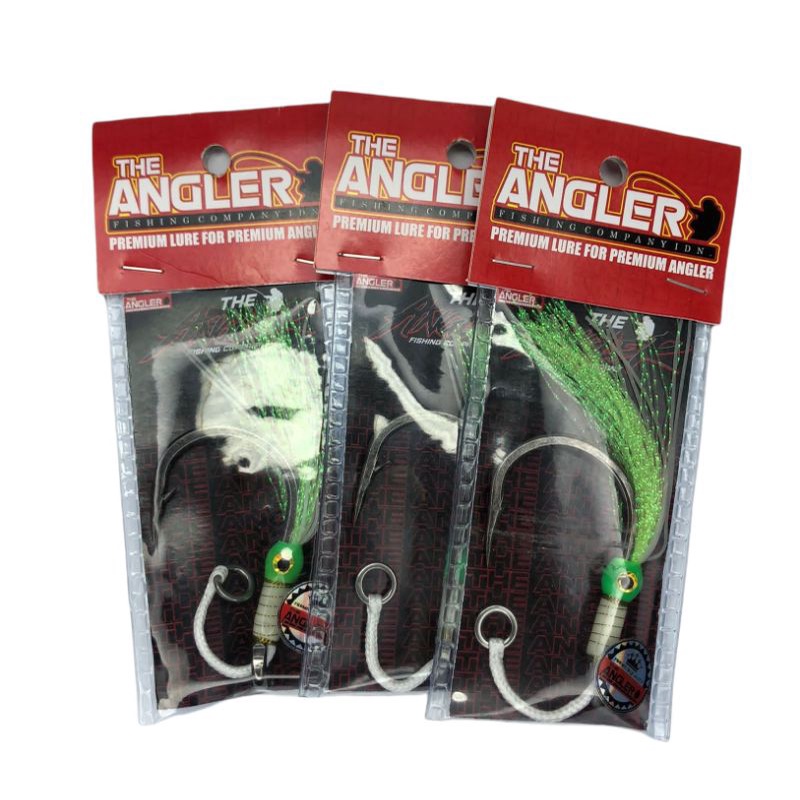 Assist Single Hook Untuk Metal jig 300g 400g Mata Kail Menyala Dalam Gelap