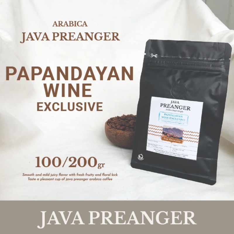 Jual Arabica Java Preanger Papandayan Wine Exclusive Kopi Bean Bubuk