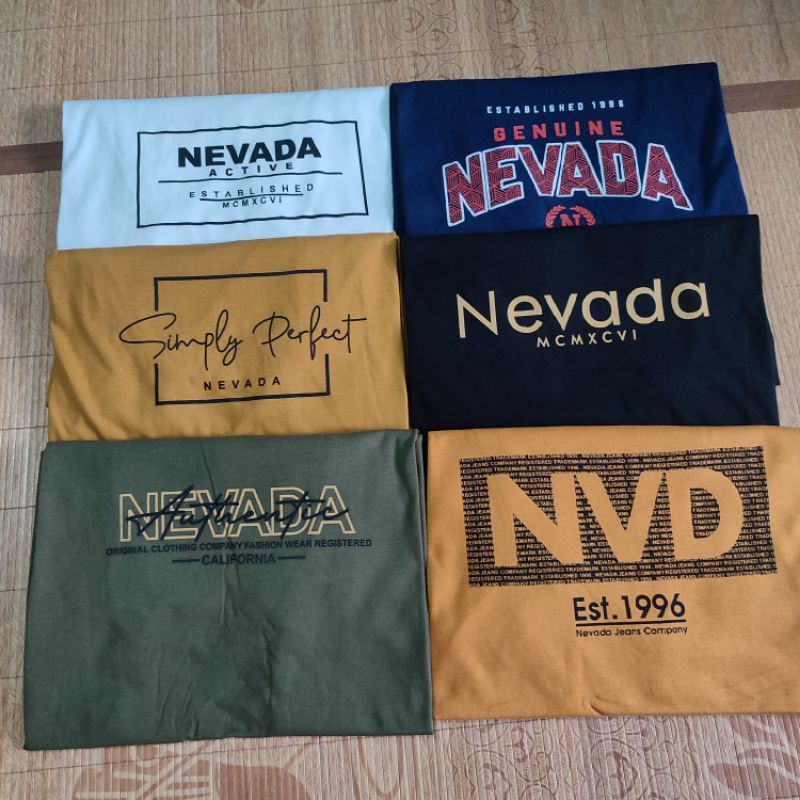 TERBARU || KAOS NEVADA MOTIF BARU || KAOS OBLONG PRIA WANITA DEWASA NEVADA