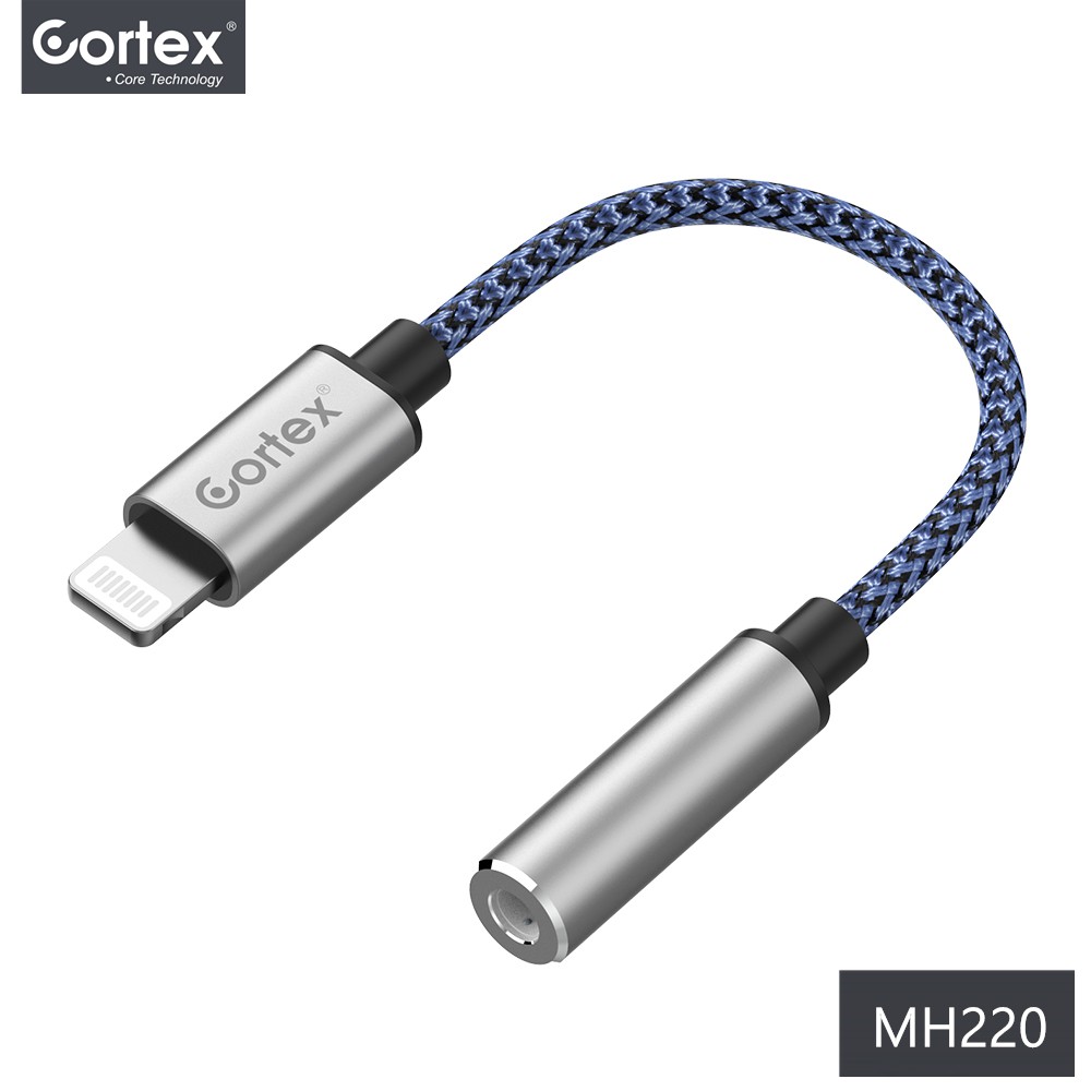 Cortex MH220 - Splitter iP - Converter - lightning to headphone -Jack 3.5mm - HEADSET - OPEN MIC