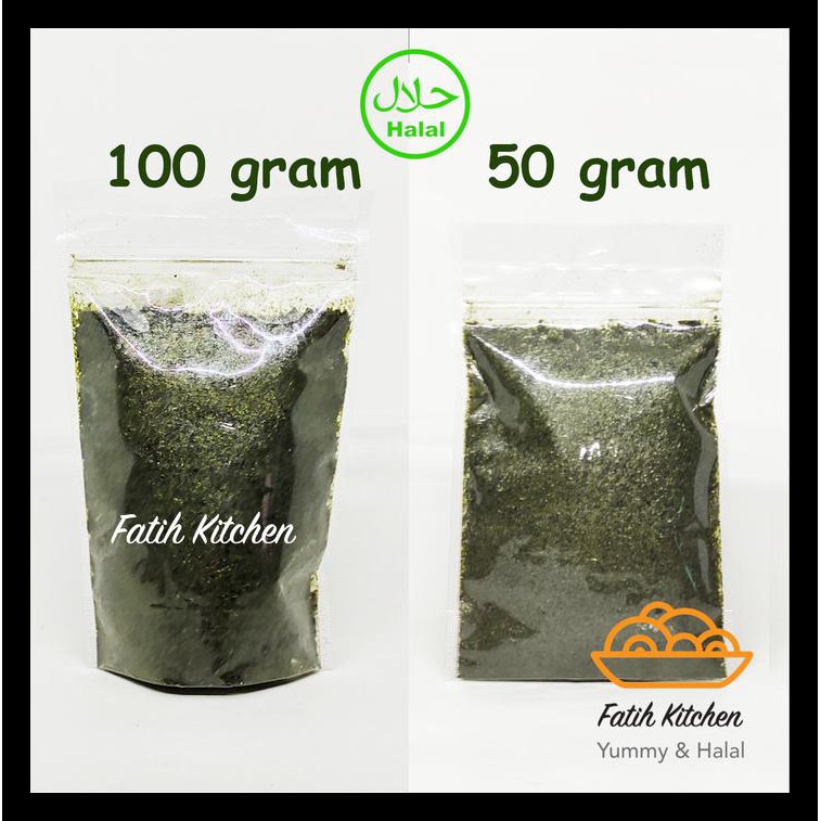

SALE! BUBUK NORI HALAL (AONORI / NORI FLAKES) TABURAN TAKOYAKI - SEAWEED - 100 GRAM TERMURAH