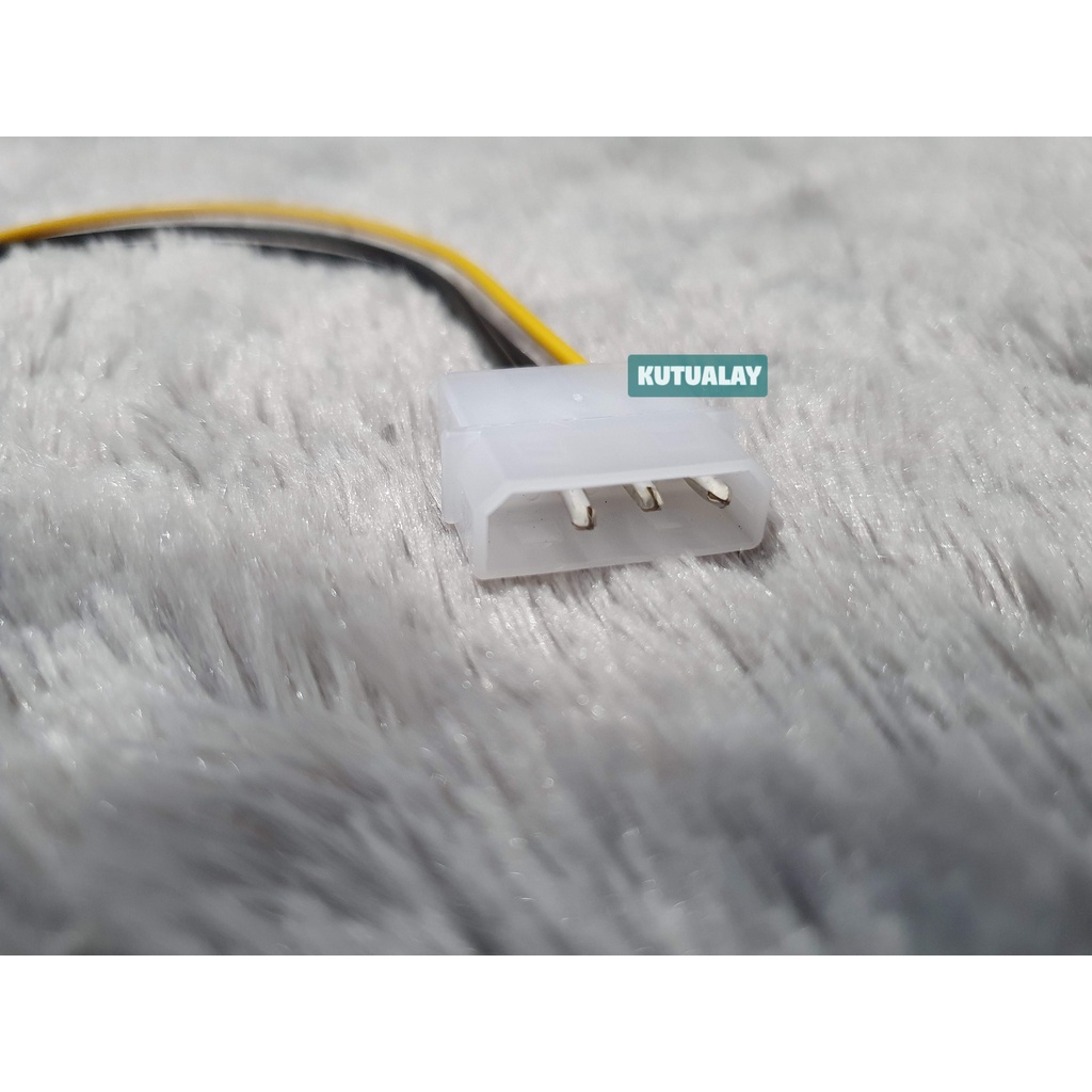 Converter Molex 4 Pin to 3 Pin Male Fan PWM Splitter 1 Cabang Konektor Kipas