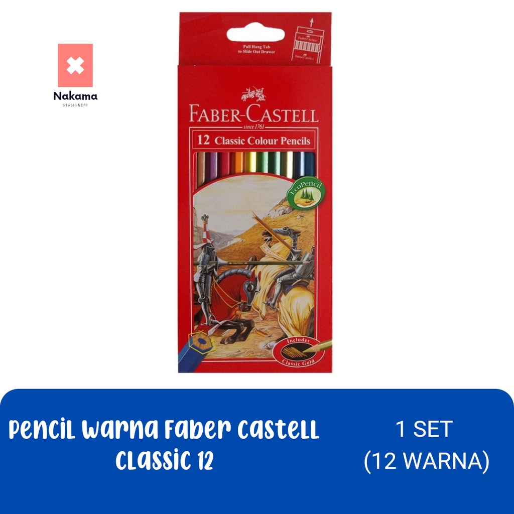 

Pensil Warna Classic Faber Castell - Classic Colour Pencil 12L - 12 warna