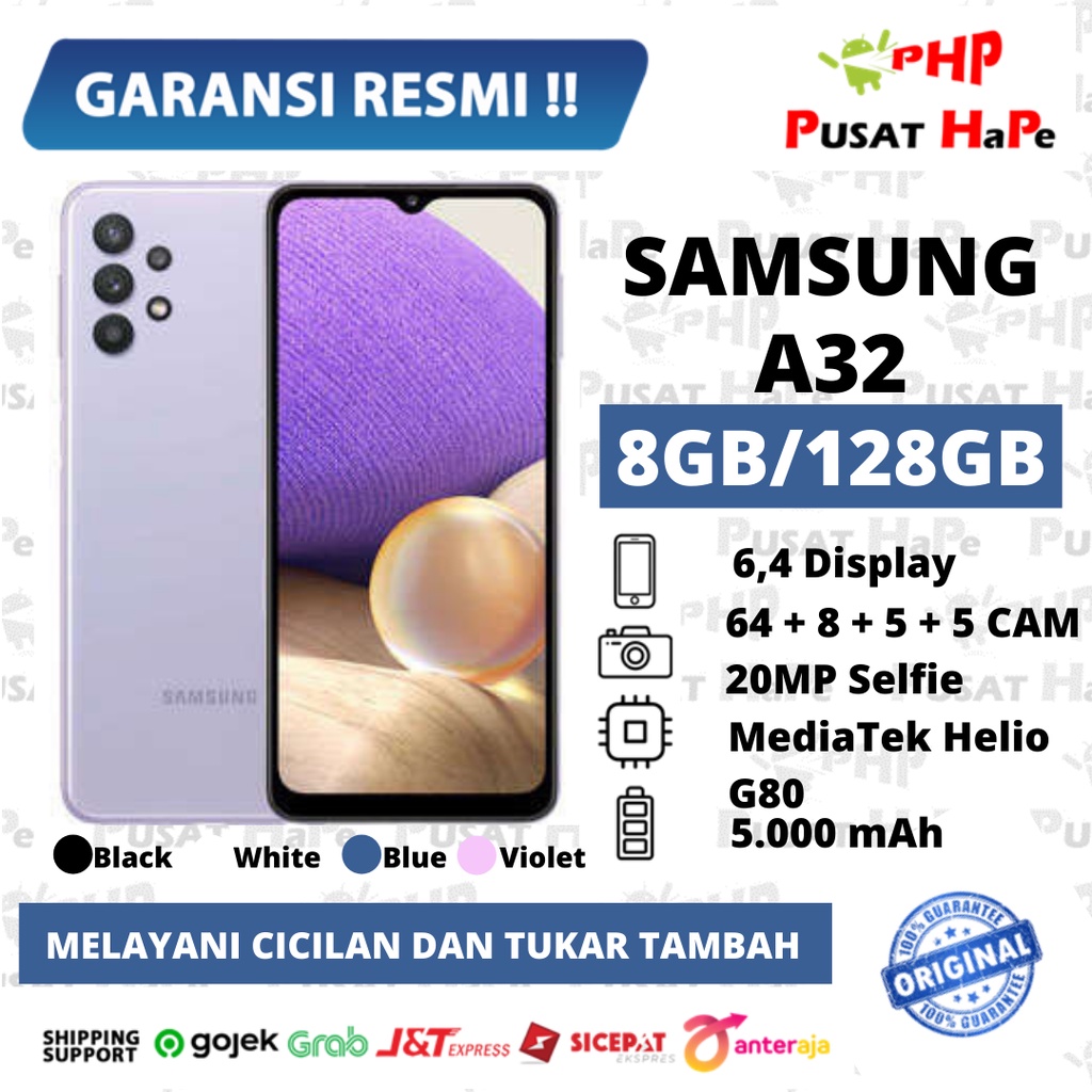 Samsung Galaxy A32 8/128GB New SEIN Pusat HaPe Surabaya termurah