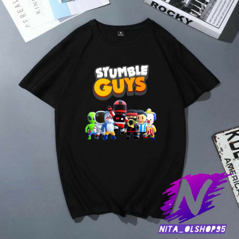 kaos stumble guys kaos anak stumble guys viral