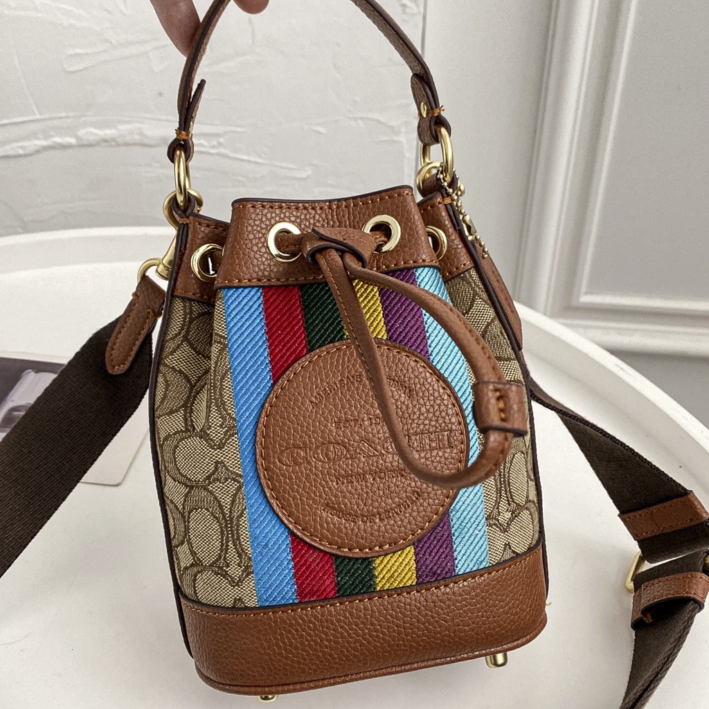 （grab）Small Size 5639 5121 coach Bucket Bag Women Handbag Crossbody Sling Bag