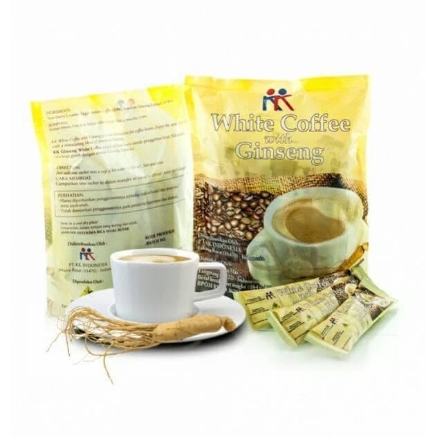 

r0eree 3 Box White Coffee With Ginseng Kopi Gingseng Herbal Kk Indonesia Ds20X11