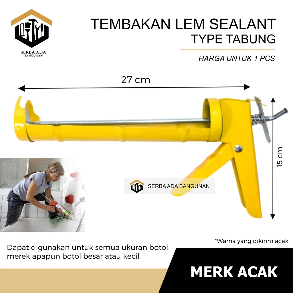 Tembakan Lem Kaca Botol Silicone Sealant / alat tembak kaleng &amp; tulang alumunium kuat original