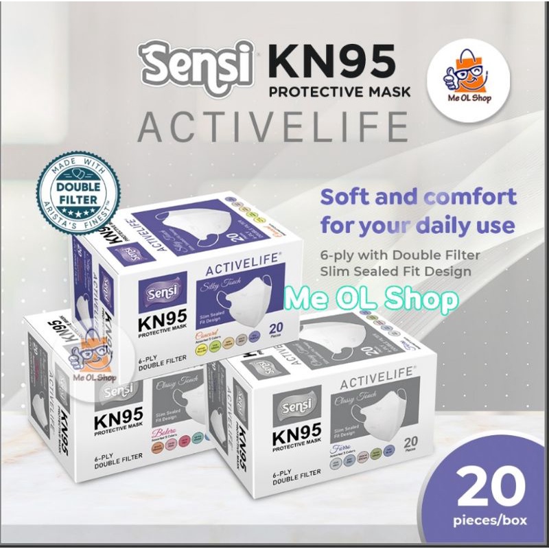 MASKER SENSI KN95 ACTIVE LIFE ISI 20 PCS