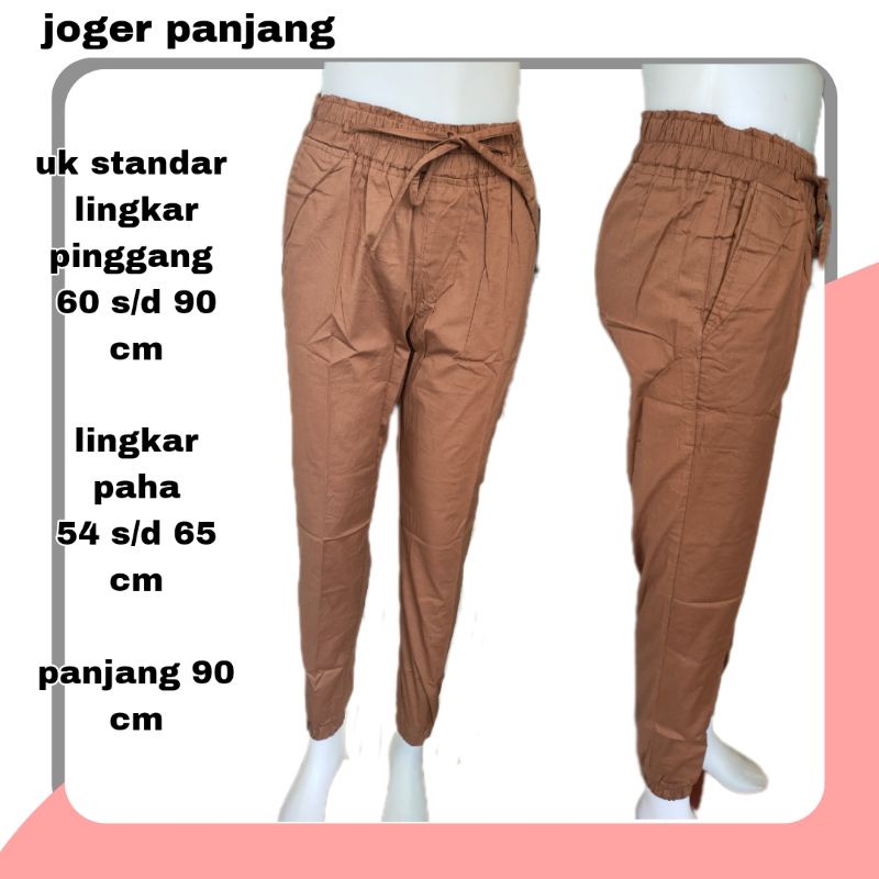 CELANA JOGER WANITA KATUN STRETCH celana panjang wanita model joger bahan katun Stretch premium terbaru terlaris celana panjang cewek cewe celana perempuan joger fashion panjang katun Stretch adem nyaman jumbo melar