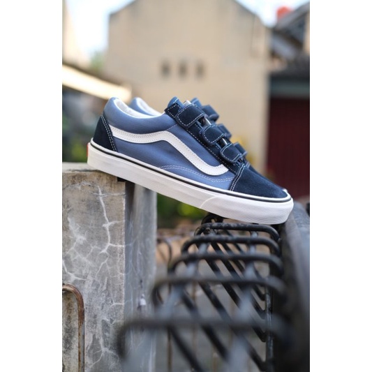 vans oldskool velcro navy