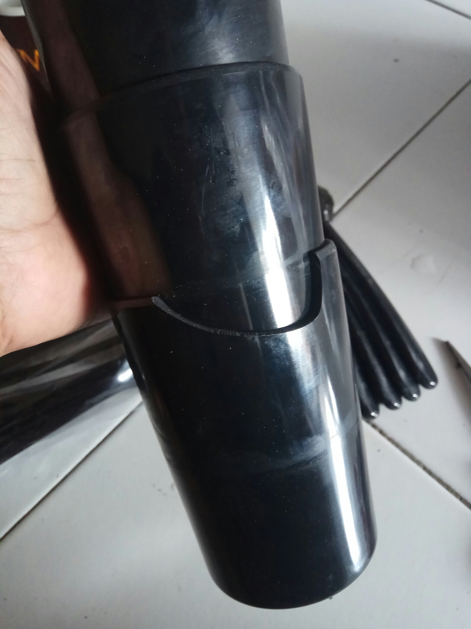 3 Pcs Gelas Melamin Unika - Unica M250 Hitam