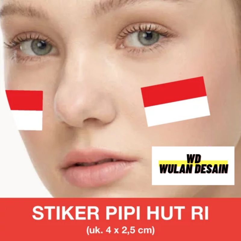 

Cetak stiker Label Pipi Hut kemerdekaan Cutting sesuai bentuk Perlembar A4 isi 40pcs Bentuk kotak bulat dan love