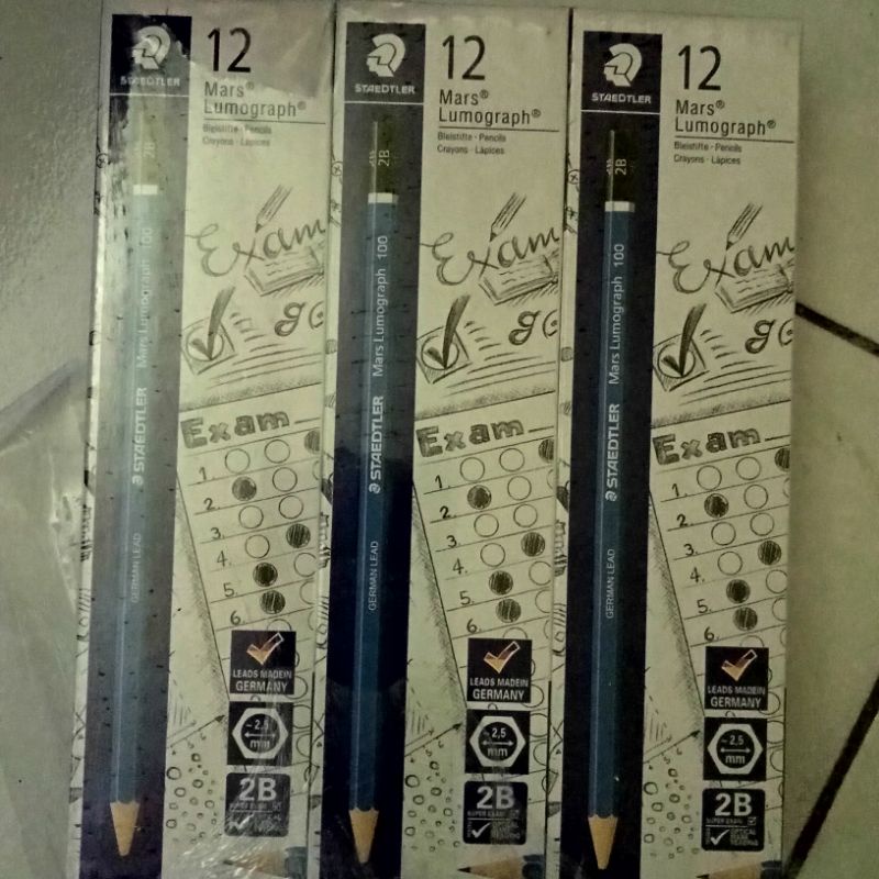 

PENSIL STAEDTLER 2B MARS LUMOGRAPH SATU PAK ISI 12 PCS