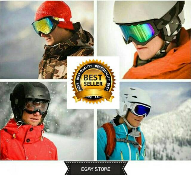 Kacamata Goggle SKI Tactical / Kacamata Sepeda Sepeda Motor Pelindung Mata Lensa Wide UV Terlaris