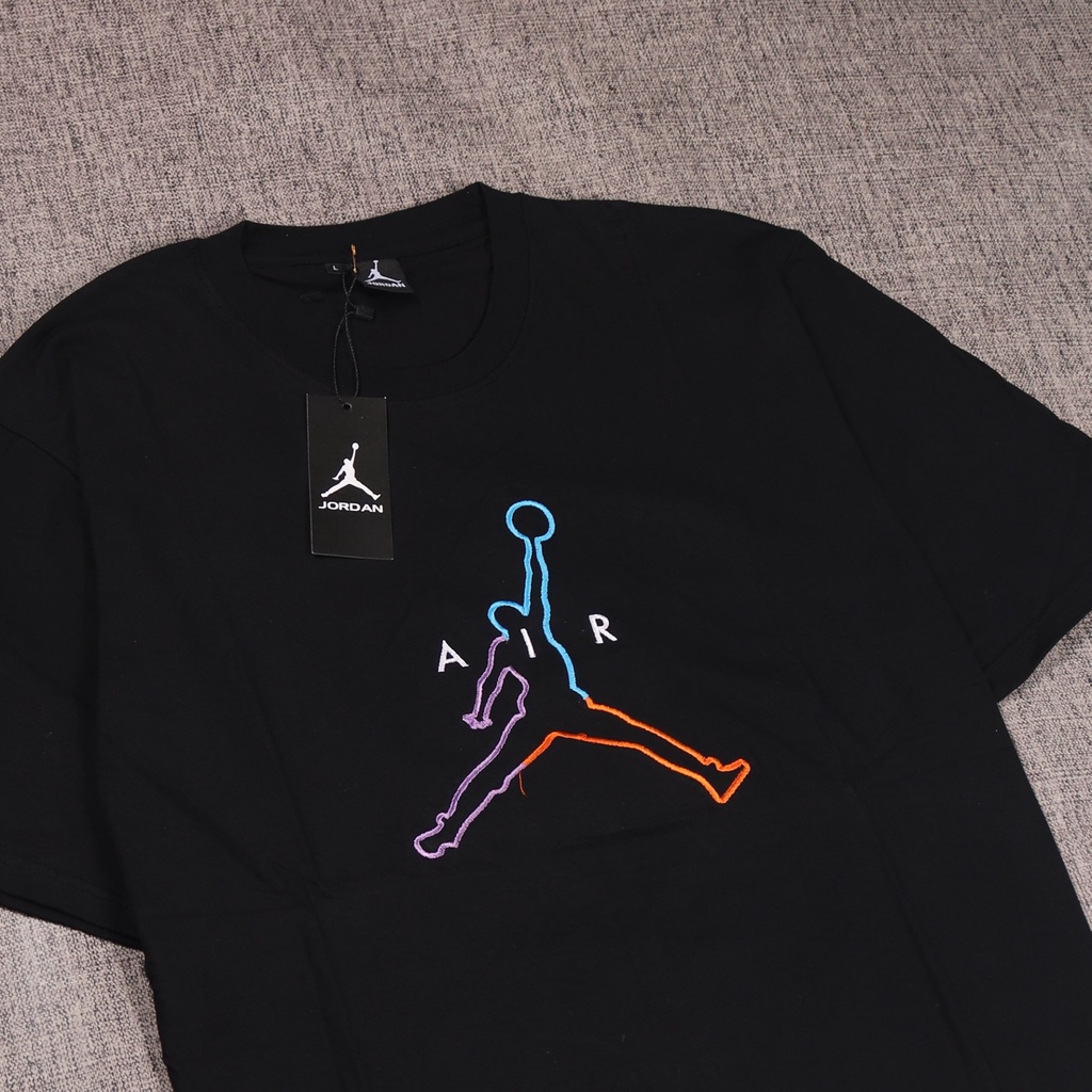 BAJU KAOS TSHIRT JORDAN RAINBOW BORDIR GOOD QUALITY - COMBAD 30S