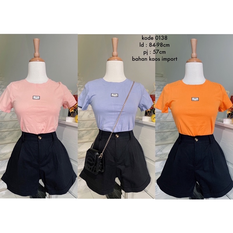 theani top import.kaos polos tulisan wanita import strect body.kaos strect import wanita kekinian murah