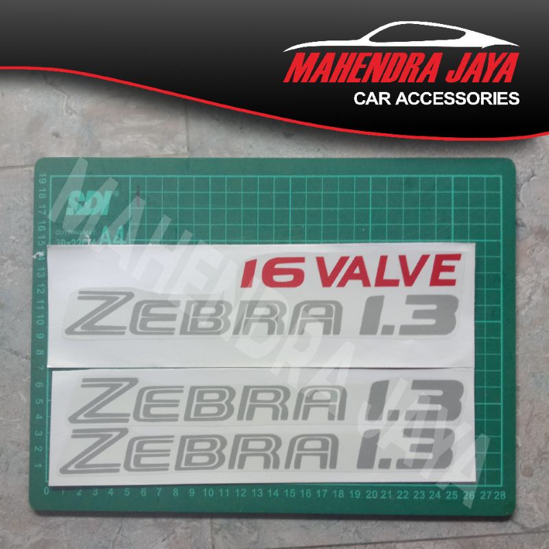 Stiker 16 Valve Zebra 1.3 / Sticker Zebra 1.3 Pintu dan Depan