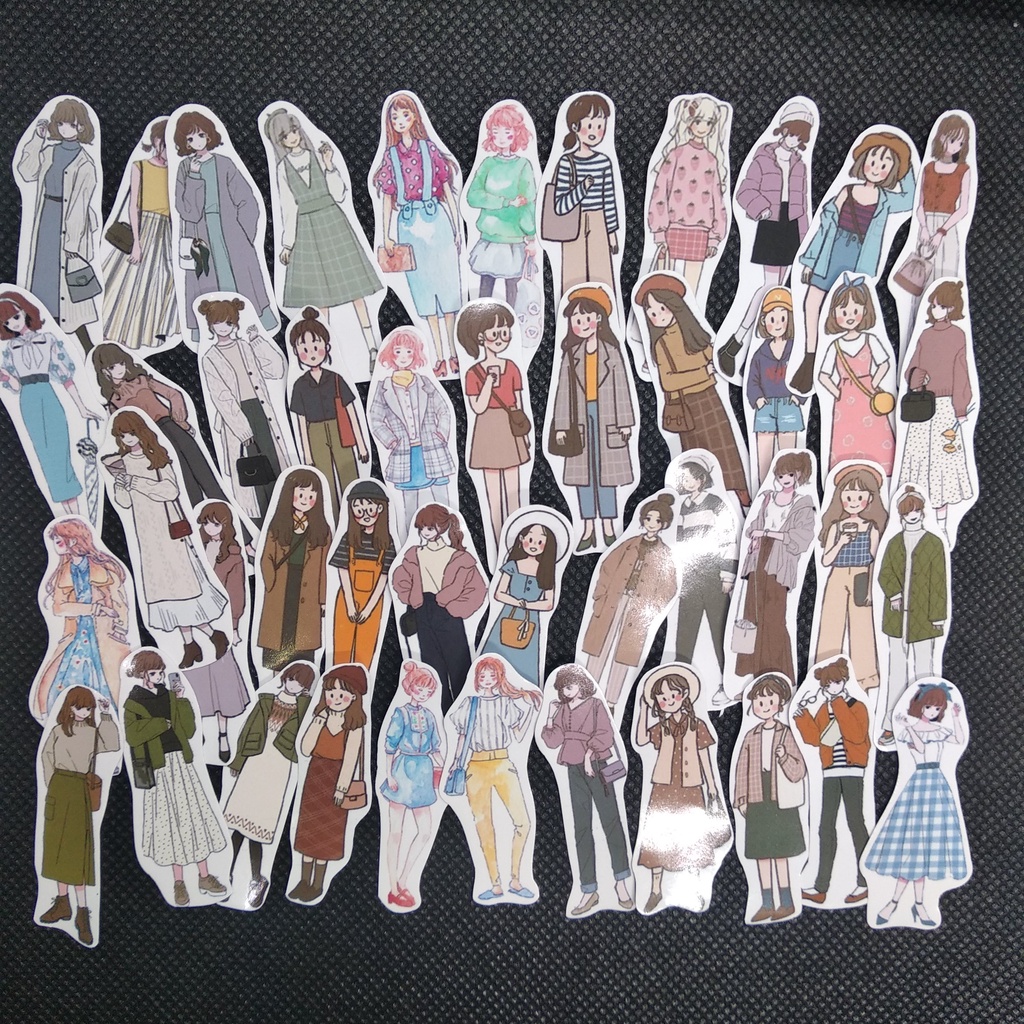 

45 pc STIKER TEMA OOTD (uk S) | STICKER GLOSSY AESTHETIC | STICKER TUMBLR | STIKER HP | STIKER LAPTOP | STIKER LUCU