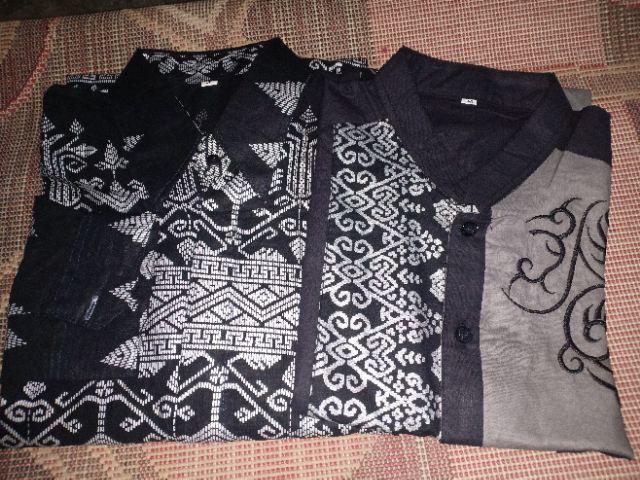 Kemeja Batik Lengan Panjang 021 Zahra Batik Hrb026 Hem Batik Murah Seno Sogan Bakung Padi Manggar