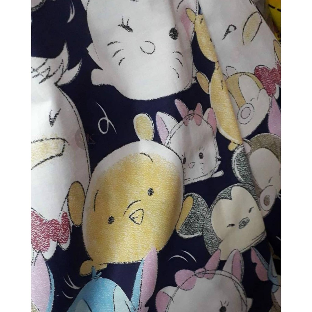 Kain Katun Motif Tsum Tsum Baju Tidur Sprei Anak