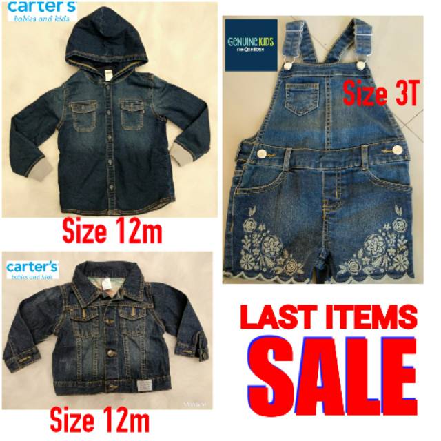 [SALE Banget] Stock Terakhir Jaket / Overall / Jumpsuit Anak Branded Original Oshkosh Carter