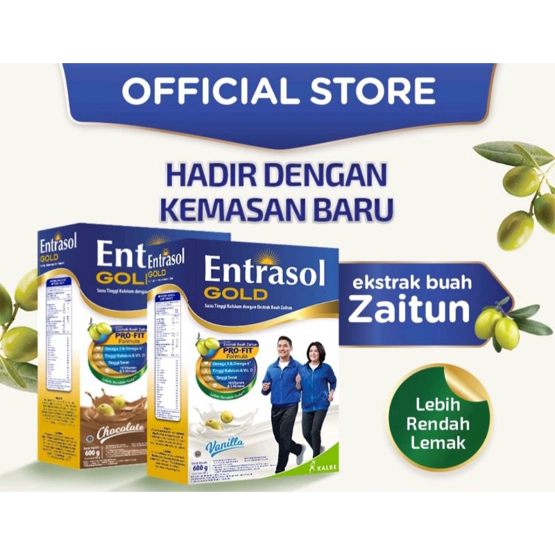 Entrasol Gold 580gr Susu Tinggi Kalsium