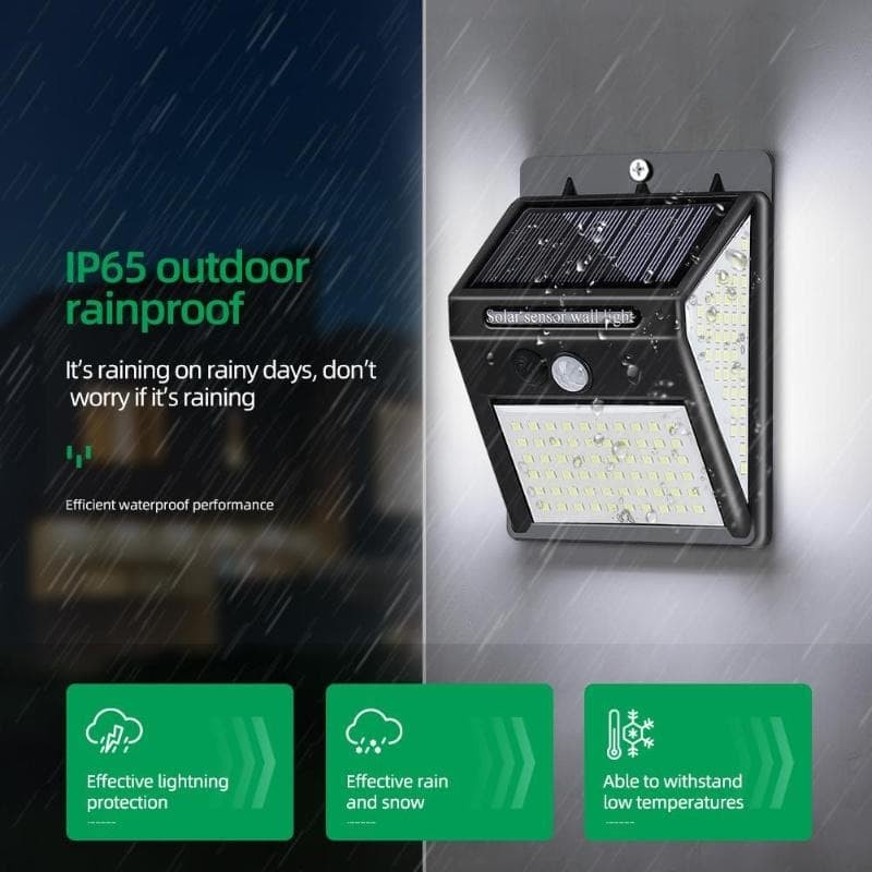 Roppu Lampu Solar Dinding Outdoor Tenaga Surya 140 LED