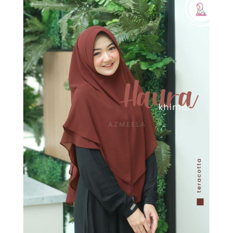 AZMEELA HAURA KHIMAR INSTANT 2 LAYER CERUTTY BABY DOL