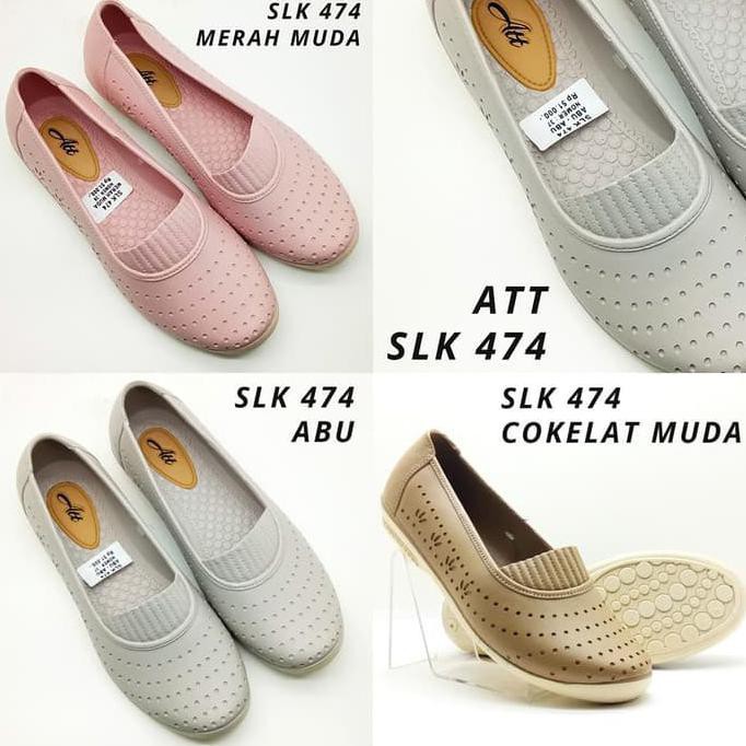 eLgo ATT SLK 474 Sepatu Karet Wanita Flat Shoes Anti Air